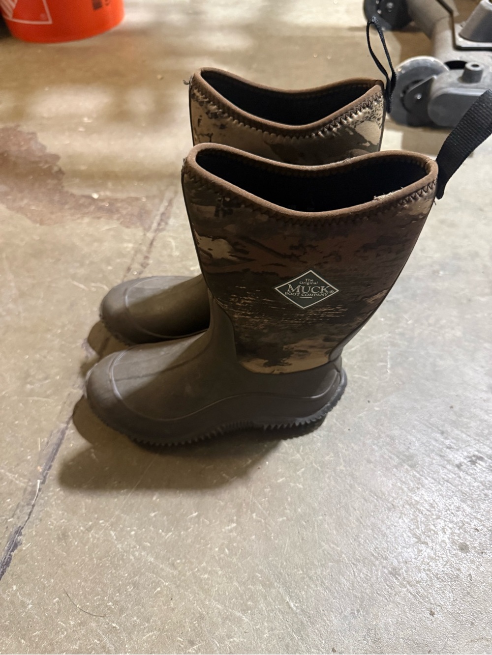 Muck Boot Kids' Brown Camo Waterproof Pull-On Boots